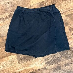 Black Cotton Skort | Marsh Landing
